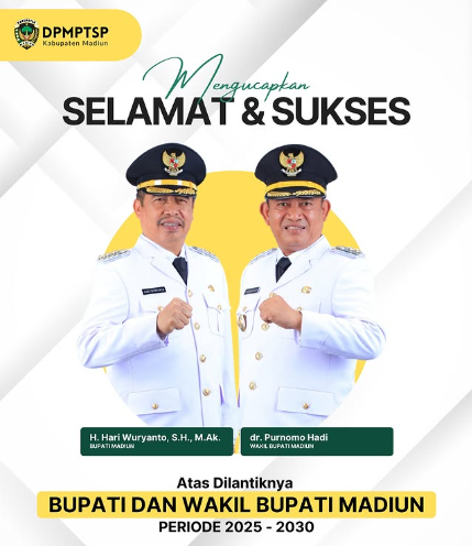 Bupati dan Wakil Bupati Madiun, Foto-1